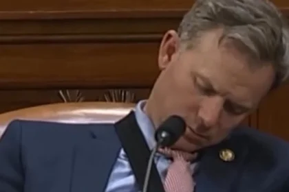 congressman moore falls asleep