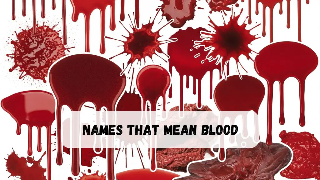 names that mean blood